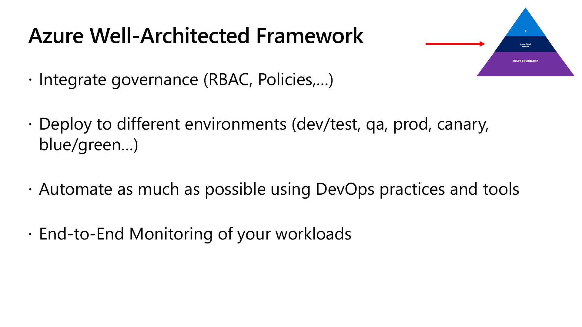 Azure Well-Architected Framework Overview