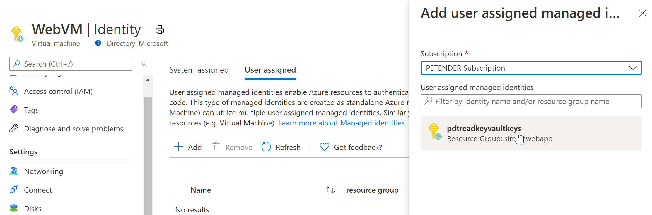 User Assigned
