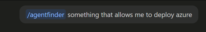 Agent finder search prompt