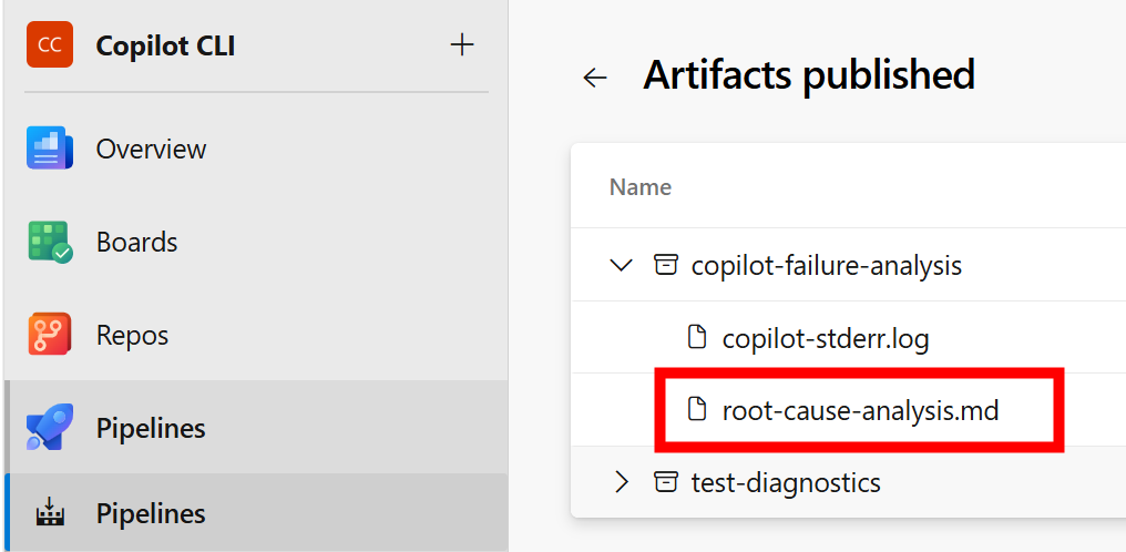 Azure Pipeline markdown artifact