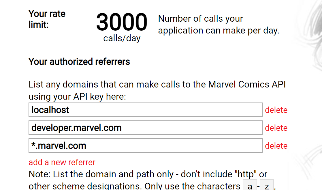 API rate limits and domains