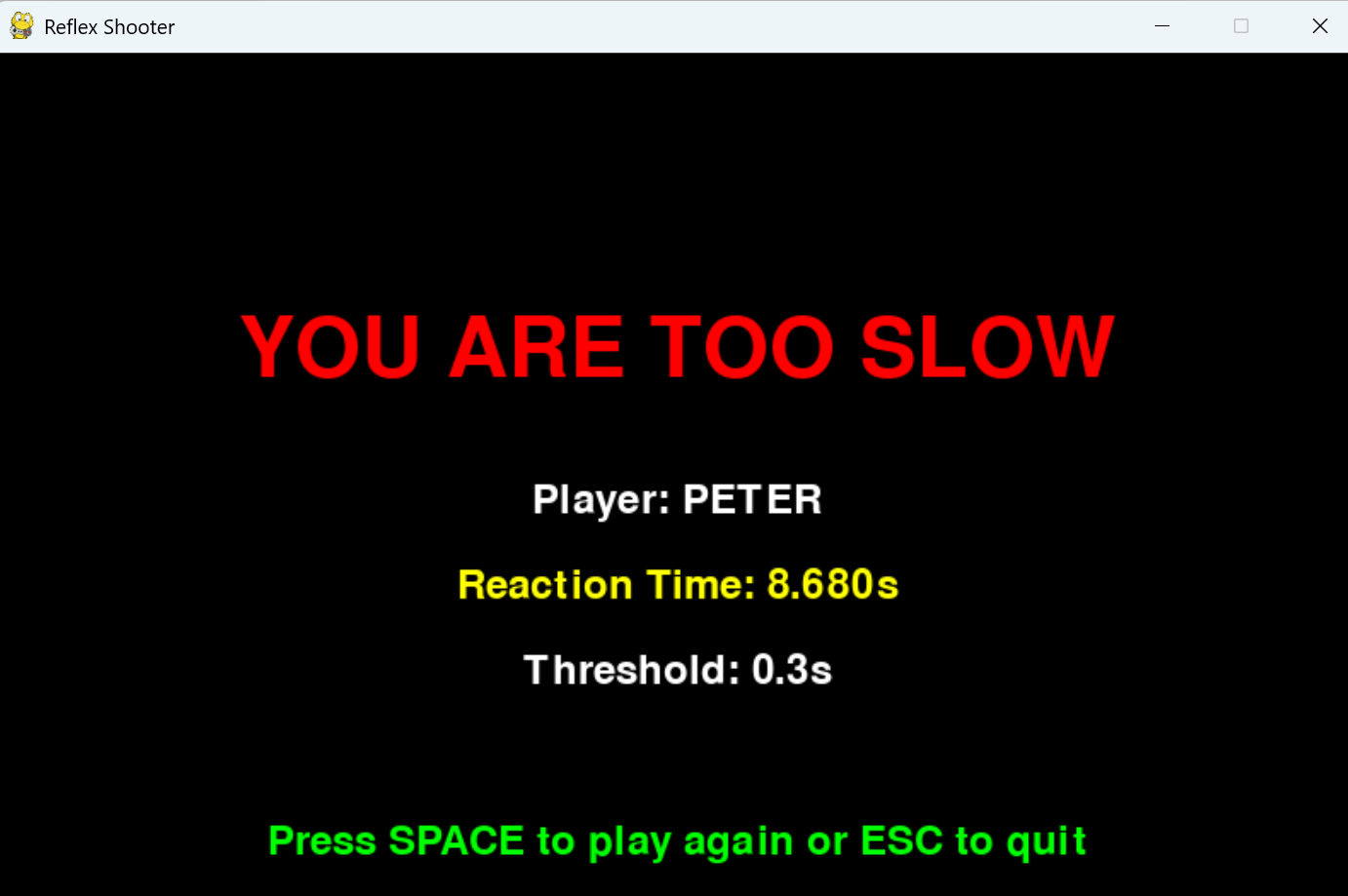 Too Slow