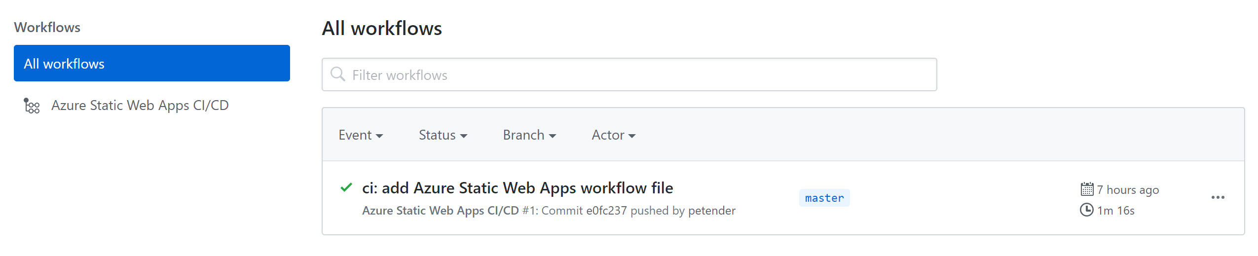 GitHub Action CICD